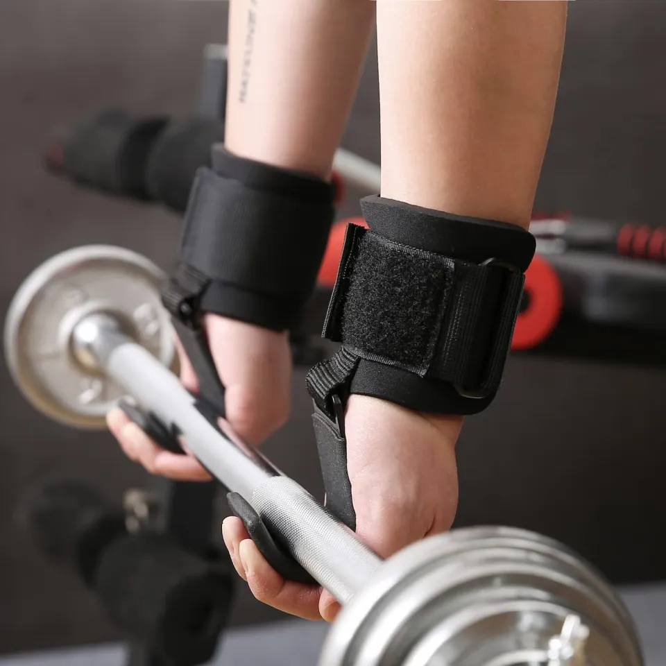 Dmoose Wrist Wraps DMoose Weight Lifting Hooks (Pair) 8mm Padded