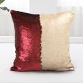 Bedding Outlet Mermaid Sequin Cushion Cover Magical Shining Pillow Case 40X40cm. 