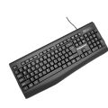Monster Airmars KM1 Wired Keyboard - Black Concave Convex Keycaps for Comfort & Control. 