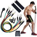 Set Durable Fitness Exercise Resistance Bands Set Elastic Training Pull Ropes Kit for Fitness Yoga Pilates Body Building. 
