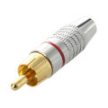 Adapter Audio Coaxial Cable Connector RCA Plug seamless 10 pcs ， audio RCA connector. 