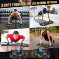 FitBoard Push-Up Trainer for All Build Strength, Build Endurance Get Fit, Stay Fit. Push-up Board Multi-functional Body Building Fitness Exercise 9 in 1 Foldable System Push up Board for Home Exercise. 