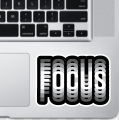 Focus Optical Illusion Sticker, Peel and Stick, HD Print and Laminated Vinyl Sticker Waterproof Stickers, Bike Stickers, Car Stickers, Mobile Sticker, Home Decoration Stickers, Scratch Protection Sticker by Sticker Studio. 