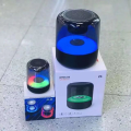 "BT-3401 LED Display Wireless Phone Charger Bluetooth Speaker with Google Shape, 7-Color LED, Alarm Clock, FM Radio, and Bluetooth Connectivity". 