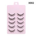 5 Pairs Daily MakeupTools Little Devil Cosplay False Lashes  Long Manga False Eyelashes Lash Extension  for Women and Girls. 
