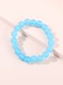 Colorful Glass Pearl Bracelet Collection - Perfect Stylish Accessories for Girls with a Korean Flair". 