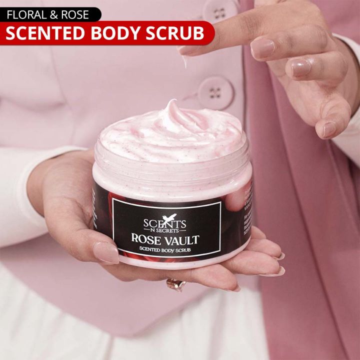 Rose Vault Scented Body Scrub  | SCENTS N SECRETS | 250ml