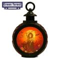 Green forest Pumpkin Lantern Soft Light Halloween Pumpkin Witch Ghost LED Light. 