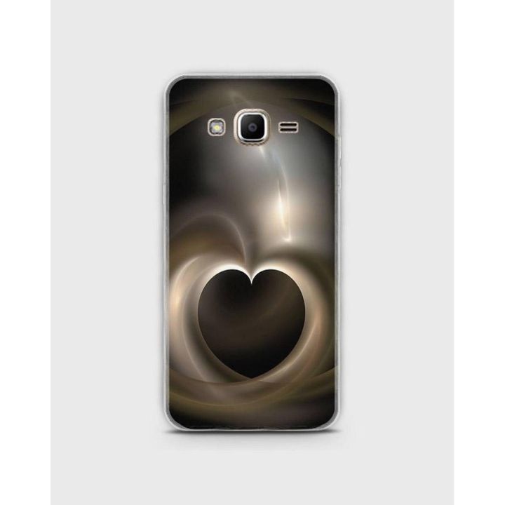 J7 Neo Case Cover Hybrid Soft- Samsung Smoke Heart Print - 1Cover2477