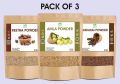 Pack of 3 Amla Reetha Shikakai Powder. 