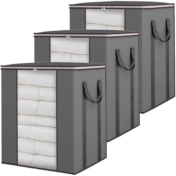 Pack%202%20Large%20Storage%20Bags,%20Storage%20Bag%20Clothes%20Storage%20Box%20Bins%20Foldable%20Closet%20Organizers%20Storage%20Containers%20with%20Durable%20Handles%20Thick%20Fabric%20for%20Blanket%20Comforter%20Clothing%20Bedding%20-%20Image%203