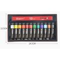 GIORGIONE 12 Color 12ml Tube Waterproof Acrylic Paint Set Suitable For Fabric Painting Hand Painted Artist Children Supplies.... 