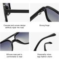 LNFCXI New Retro Oversized Double Bridges Men Pilot Polarized Sunglasses Clear Anti Blue Light Glasses Frame Women UV400. 