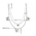 Trousers Chain Pants Keychain Hip Hop Punk Butterfly Biker Jeans Link Women Belt Key Chain Pants Keychain. 