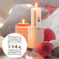Candle Film Stickers Vibrant Candle Tattoo Stickers Perfect for Christmas Parties Easy Application Rich Colors Christmas Tattoo Stickers. 