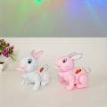 Cute Bunny Rabbit With Soft Sound, Bright Light And Jumping Movements For Kids - Simulation Rabbit Toy For Kids. 