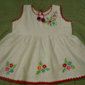 white lawn summer dress Embroidered suit for baby girl 0 to 4 years size available fabric a1 used home stitched hand Embroidry. 