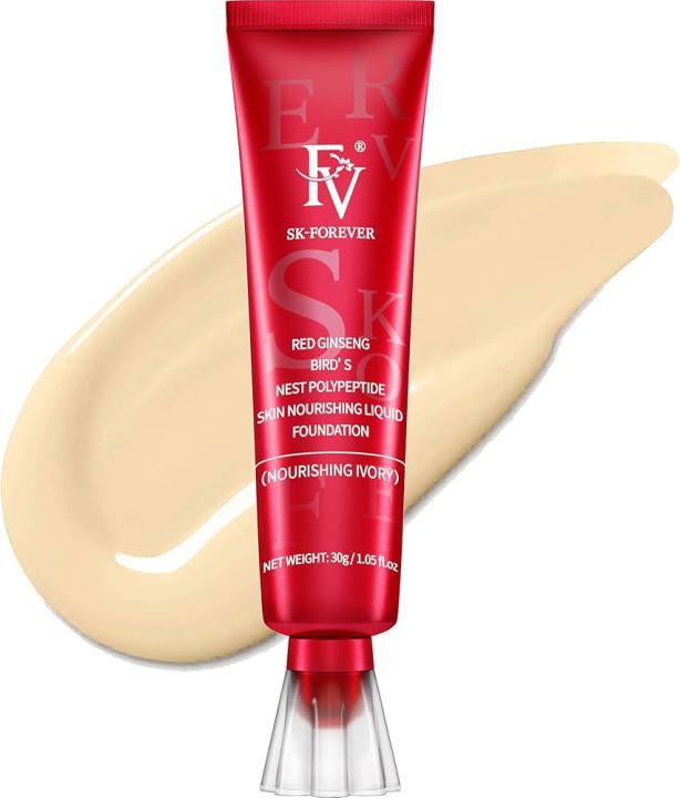 FV Foundation, Matte Waterproof Liquid Foundation Ivory Shade | Best Tube Foundation 30g