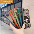 chenyyka For Redmi 6A Case Fashion Pet Hugging Girl Thin Edge Frosted Transparent Hard Cases Shockproof Casing Full Cover Protect Case. 