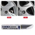 【HOT】 New Arrival 12Ml Silver Alloy Wheel Touch Up Pen Repair Paint Curbing Scratch Maker With Brush Car Scratch Remover Waterproof. 