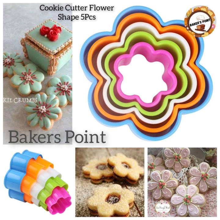 Cookies Cutter Flower Shaped 5pc Set