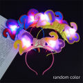 2023 Headwear 2023 Happy Fiber Day Headband Digital Hair LED Light Up Headwear Digital Headgear Flashing Headwear. 