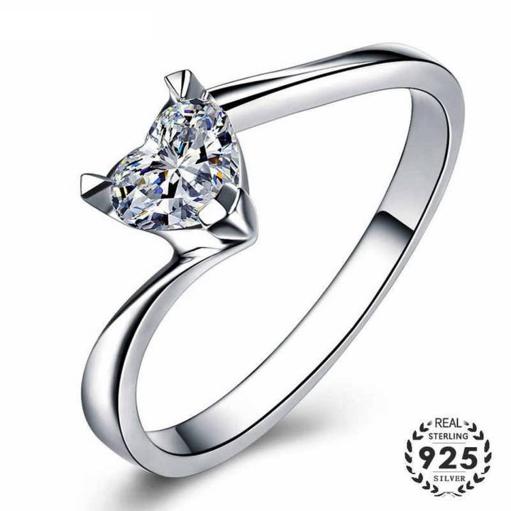 Heart%20Design%20Sterling%20Silver%20Ring%20For%20Girls%20Gift%20Jewellery%20-%20Image%202