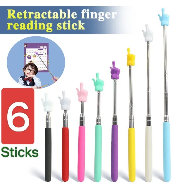 Finger Reading Guide Preschool Teaching Tools Retractable Sticks ...