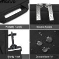 MOSISO Vertical Laptop Shoulder Bag 13.3" - 14" Inch Compatible with MacBook Air/Pro,13-13.3 inch Notebook,Compatible with MacBook Pro 14 2023-2021 A2779 M2 A2442 M1 with Front Raised Pockets & Fix Handle & Belt, Black. 
