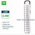 DP LED RECHARGEABLE EMERGENCY LIGHT LED-714B. 