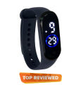 LED Smart Digital Touch Screen display Plastic Belt Wrist Watch for unisex. 