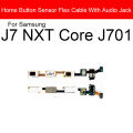 Home Button Flex Cable For Samsung Galaxy J7 NXT Core J701 Menu Key Return Auido Jack Headphone Port Flex Cable Replacement. 