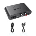 Kebidu Bluetooth 5.0 Audio Receiver RCA 3.5mm AUX Jack Stereo Music Wireless Adapter with Mic for Car Speaker. 