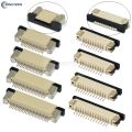 10pcs FPC Connector 0.5mm/1.0mm Pitch Drawer type Upper/ Bottom contact Type Socket FFC Flat Cable Socket 4P 5P 6P 8P 10P-60Pin. 