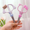 Hello Kitty Kawaii Cinnamoroll Cartoon Stainless Steel Scissors Anime Sanrioed Girl Heart Hand Account Sticker Cutting Scissors. 