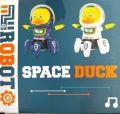 Dancing Space duck Robot Musical Dancing Toy for Kids - Cosmic Space Duck Astronaut Theme, Electric Six-Claw Robot with Music and Lighting - Adorable Children's Toy Gift. 