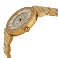 Michael Kors Catlin Gold Stainless Steel Mother of pearl Dial Quartz Watch for Ladies - MK-3332. 