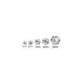 Baby Girl Legit Silver(Chandi) and Gold-Plated White Zircon Piercing Stud Earrings For Girls|Women|Men|Baby Girls | Boys. 