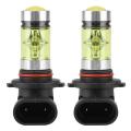 2PC 9006 100W 4300K Yellow LED Headlight Bulbs Kit Fog Light Car Driving Lamp. 