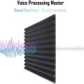 12 Pcs Acoustic Foam d,Studio Wedge Tile,Acoustic Foam Soundproof Pyramid Studio Treatment Wall Panel 2.5X30X30cm. 