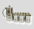 Glass and Jug Water Set of 7- Drinkware Fancy water Set/ Stainless steel Water drinking Glasses and Jug Set / water set. 