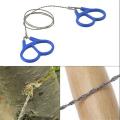 Camping Hand Chain Saws,Chainsaw Portable Folding Pocket Hand Saw for Camping Wood Cutting Tools - Blue. 