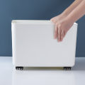 12Pcs Adhesive Pulley Storage Box Casters Trash Can Furniture Caster Wheel Home Silent No Scratches Box Wheels Black. 