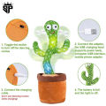 Dancing Cactus with Hat & Muffler - Sings, Talks, Repeats You, 20 Built-in Music Themes & Lights (Rechargeable). 