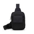 small size mini chest bag cross body bag sling bag mobile cell phone bag for boys men 2022 new Korean style simple casual fashion nylon Fabric waterproof black. 