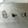 Set of 3 Rings | Fashion Jewellery | Stylish Rings for Women | Watch Ring | Gifts | Accessories. 