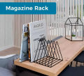 Set of 2 Triangle File Holder Desk Organizer Iron Wire 9 Section Storage book Rack Magazine Holder For Office Home Decoration. 