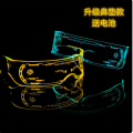 Colorful LED light-emitting technology disco club bar cyberpunk style cool glasses uk import. 