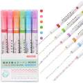 pack of 3 and pack of 6 Curve Highlighter Pen Creative Curve Highlighter Roller Marker Pen /Flownwing 6-Piece Different  Curve shape Highlighter Pen Set – Vibrant Colored Pens with Fine Tips  Kids, Perfect for Coloring Books, Writing.. 