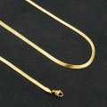 Golden Snake Chain Necklace for Boys & Men – Stylish American-Style Snake Chain in Gold Color, Trendy Golden Snake Chain for Men, Perfect Fashion Accessory for Boys, Durable Snake Chain Necklace in Golden for Men. 